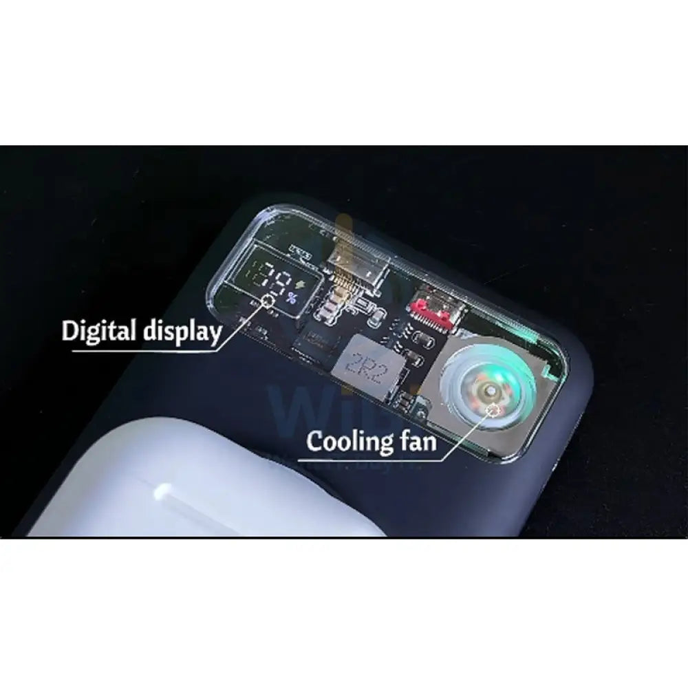 Earldom PD52 5-in-1 Power Bank Adapter With LED Display - 10000mAh / USB-C / Lightning / Black Accessories > Power Bank