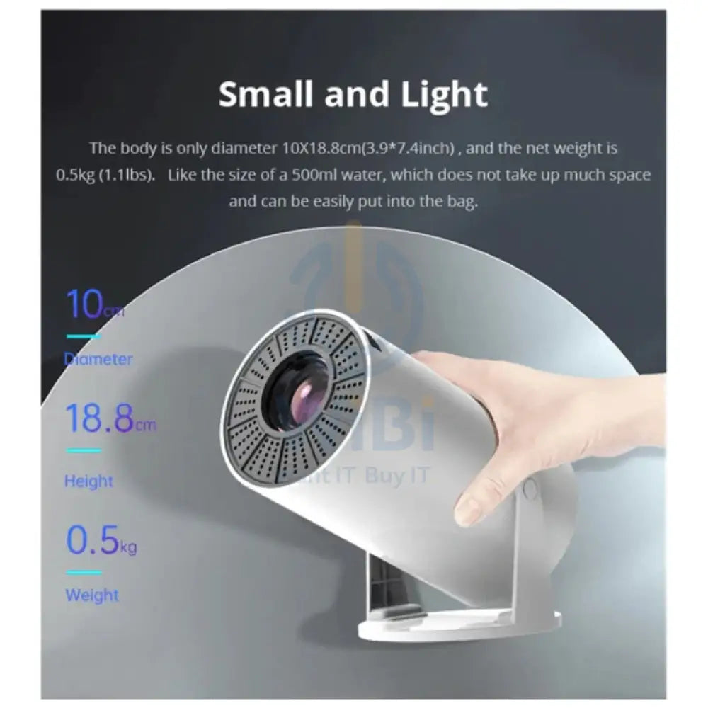 Earldom PJ01 Smart Portable Mini Projector - Full HD / Wi-Fi / 1080P / White Monitors & Projectors > Projectors