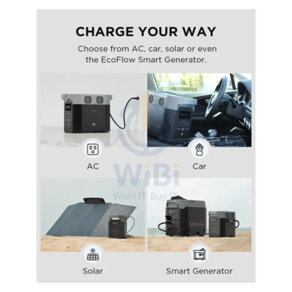 EcoFlow DELTA 2 Portable Power Station - 1024Wh / Wi-Fi / Bluetooth Accessories > Power Station
