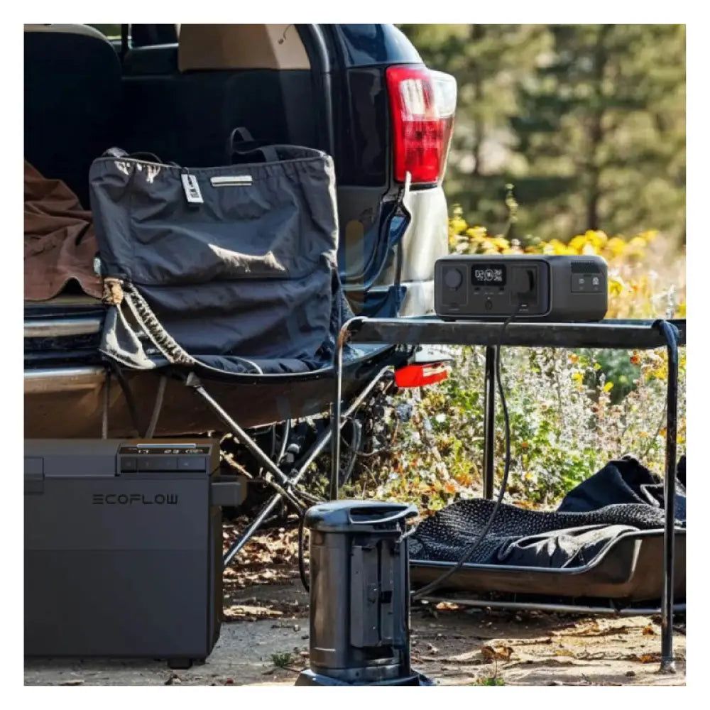 EcoFlow RIVER 3 Portable Power Station - 600W / 245Wh / Gray + EcoFlow EB300 Battery for RIVER 3 Plus + EcoFlow