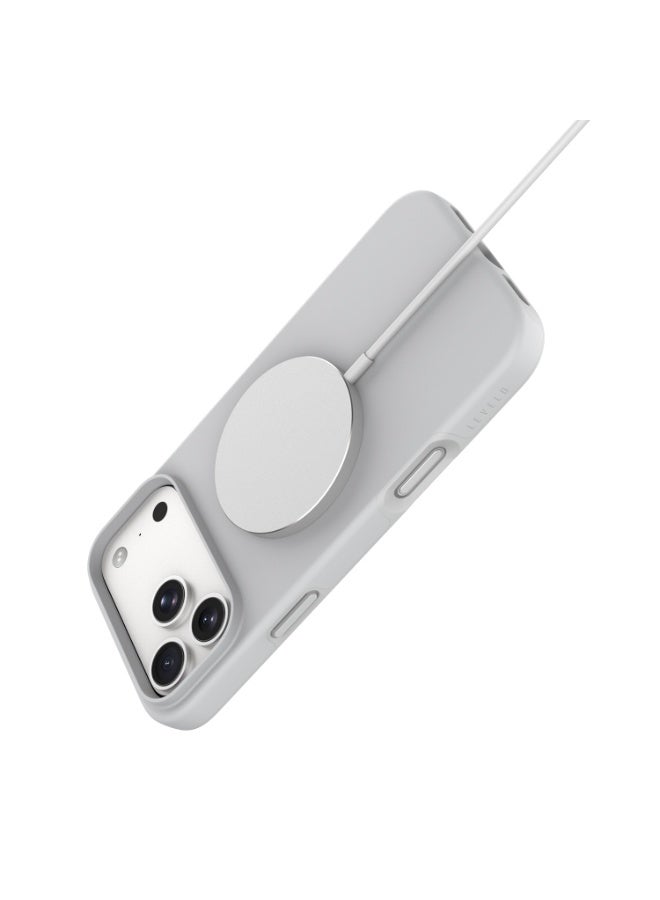 Levelo Dale MagSafe TPU+PC Solid Case For Apple iPhone 18 Pro Max - White