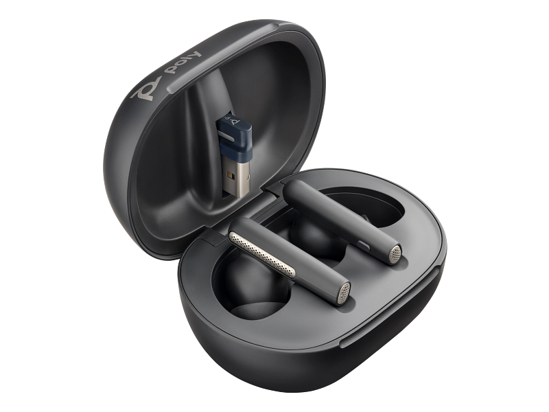 HP HP Poly Voyager Free 60+ UC M Earbuds - BT700 USB-A Adapter / Touchscreen Charge Case