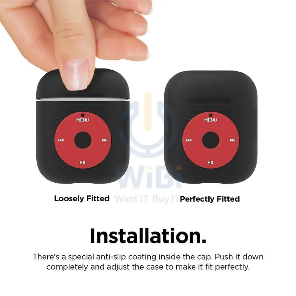 Elago Airpods 1&2 AW6 Case (iPod) - Black Accessories > Mobiles & Tablets > Mobiles