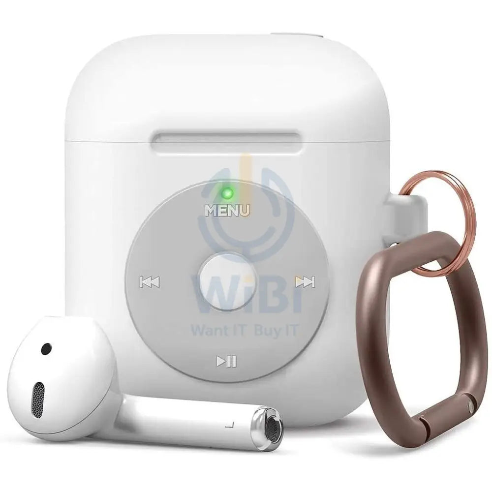 Elago AirPods 1&2 AW6 Hang Case (iPod) - White Accessories > Mobiles & Tablets > Mobiles