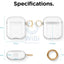Elago AirPods 1 & 2 Clear Case - Clear Accessories > Mobiles & Tablets > Mobiles