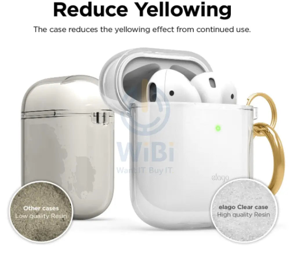 Elago AirPods 1 & 2 Clear Case - Clear Accessories > Mobiles & Tablets > Mobiles