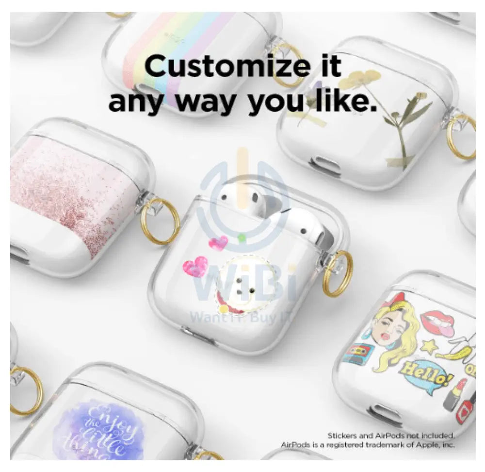 Elago AirPods 1 & 2 Clear Case - Clear Accessories > Mobiles & Tablets > Mobiles