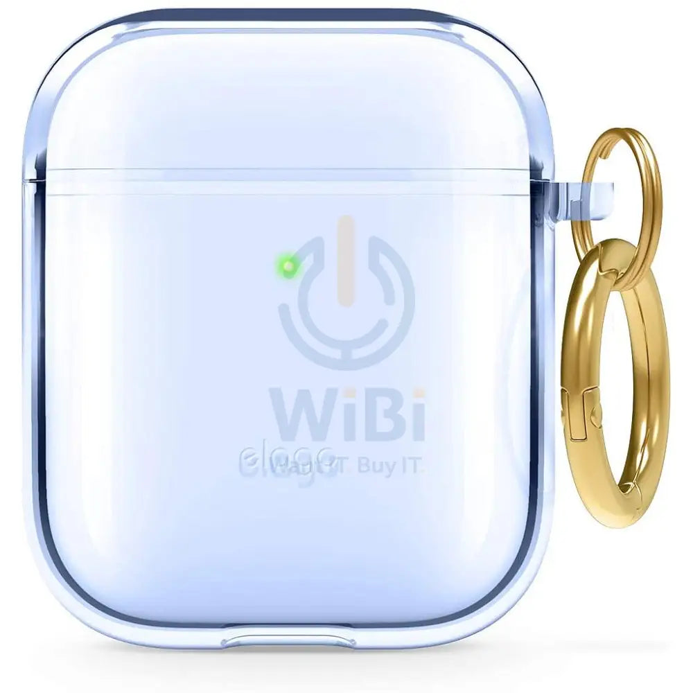 Elago AirPods 1 & 2 Clear Case - Aqua Blue Accessories > Mobiles & Tablets > Mobiles