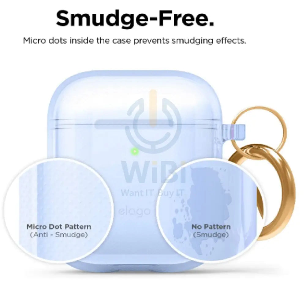 Elago AirPods 1 & 2 Clear Case - Aqua Blue Accessories > Mobiles & Tablets > Mobiles