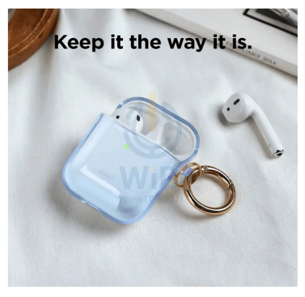 Elago AirPods 1 & 2 Clear Case - Aqua Blue Accessories > Mobiles & Tablets > Mobiles