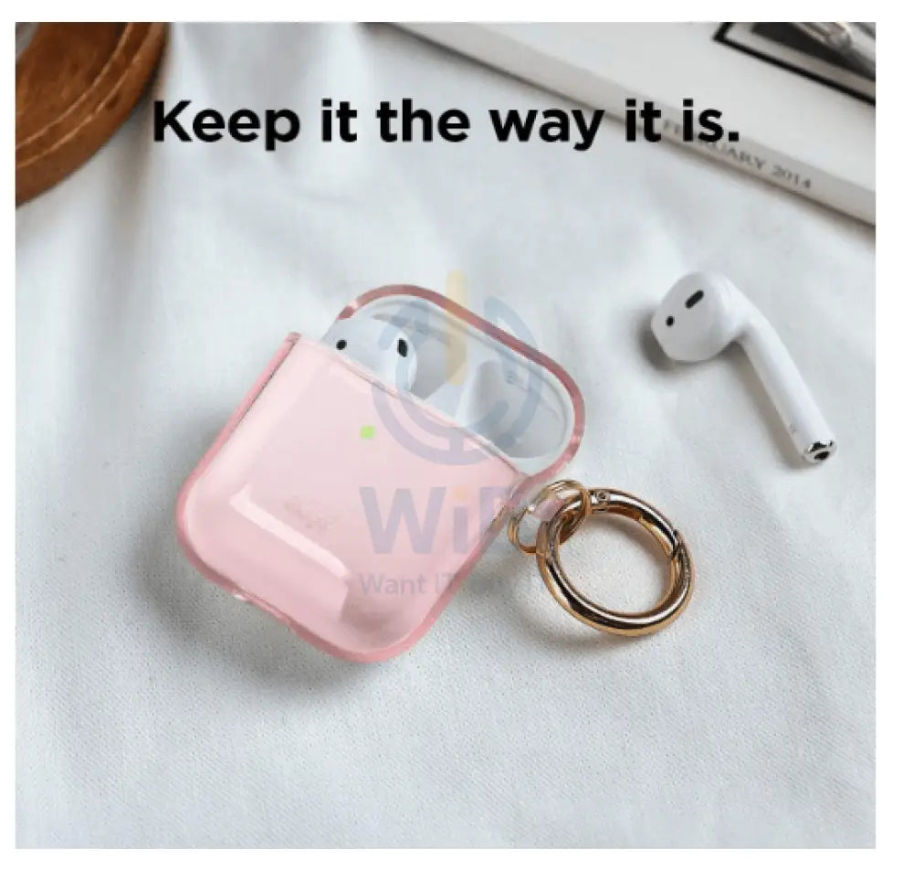 Elago AirPods 1 & 2 Clear Case - Lovely Pink Accessories > Mobiles & Tablets > Mobiles