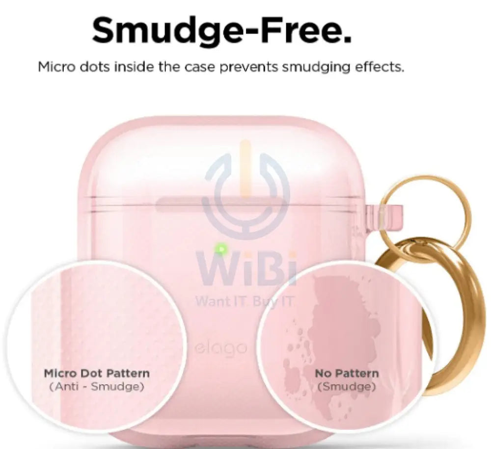 Elago AirPods 1 & 2 Clear Case - Lovely Pink Accessories > Mobiles & Tablets > Mobiles