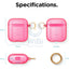Elago AirPods 1 & 2 Clear Case - Neon Hotpink Accessories > Mobiles & Tablets > Mobiles