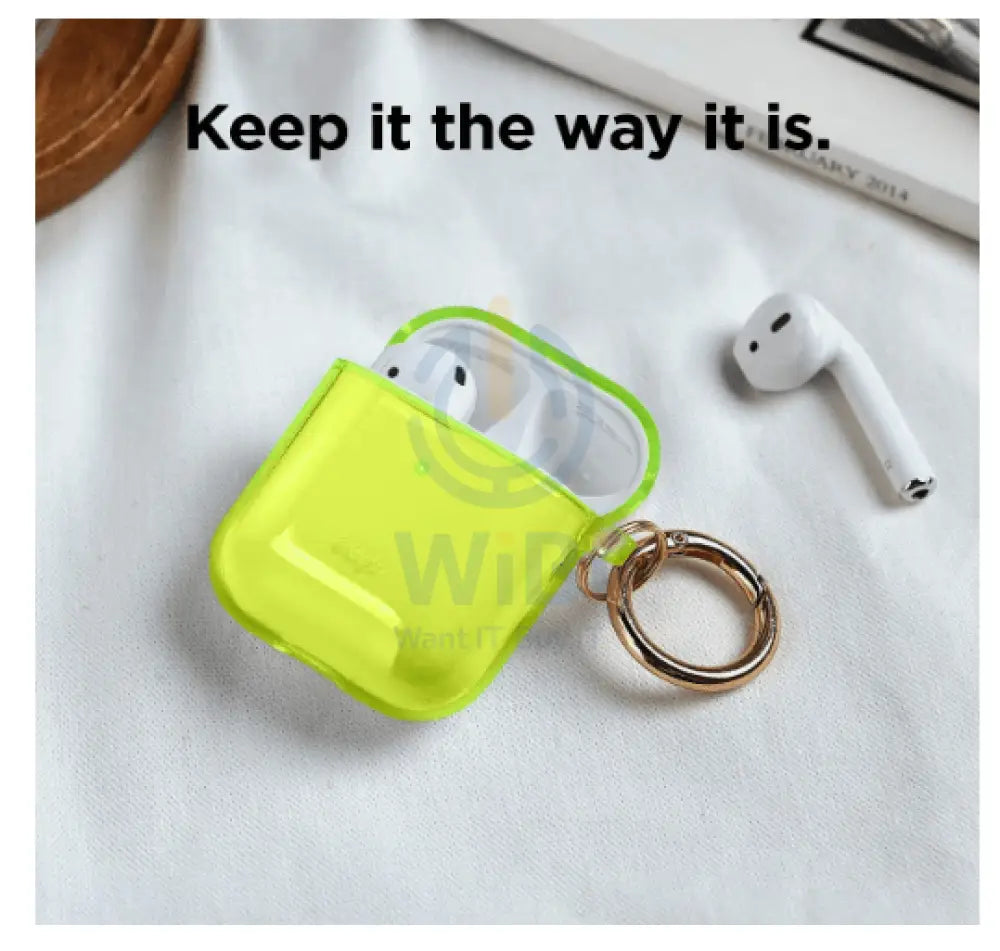 Elago AirPods 1 & 2 Clear Case - Neon Yellow Accessories > Mobiles & Tablets > Mobiles