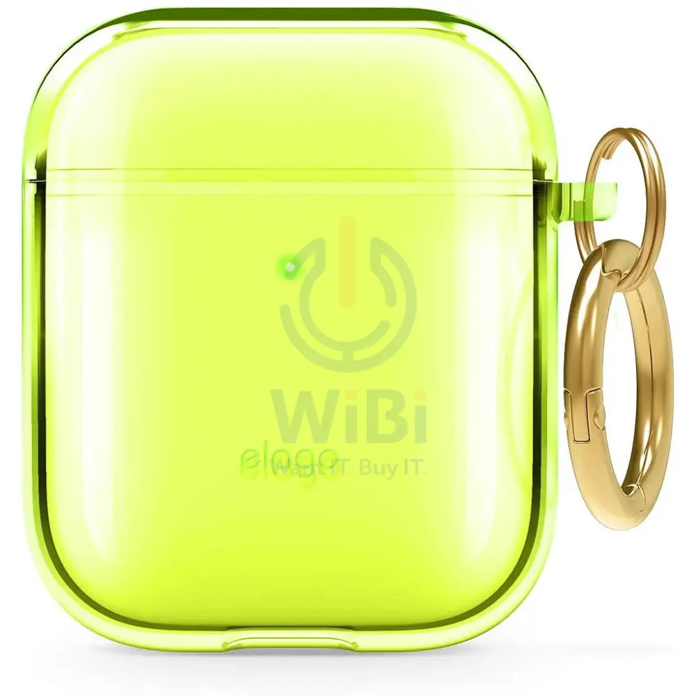 Elago AirPods 1 & 2 Clear Case - Neon Yellow Accessories > Mobiles & Tablets > Mobiles