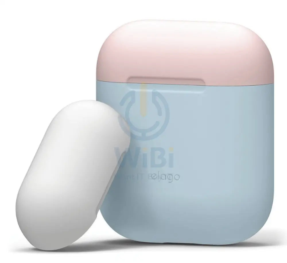 Elago AirPods 1 & 2 Duo Case - Body-Pastel Blue / Top-Pink White Accessories > Mobiles & Tablets > Mobiles
