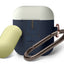 Elago AirPods 1 & 2 Duo Hang Case - Dark Brown / Pastel Blue Yellow Accessories > Mobiles & Tablets