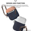 Elago AirPods 1 & 2 Duo Hang Case - Dark Brown / Pastel Blue Yellow Accessories > Mobiles & Tablets