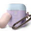 Elago AirPods 1 & 2 Duo Hang Case - Dark Brown / Pastel Blue Yellow Accessories > Mobiles & Tablets