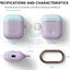 Elago AirPods 1 & 2 Duo Hang Case - Lavender / Pink Pastel Blue Accessories > Mobiles & Tablets
