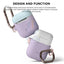 Elago AirPods 1 & 2 Duo Hang Case - Lavender / Pink Pastel Blue Accessories > Mobiles & Tablets