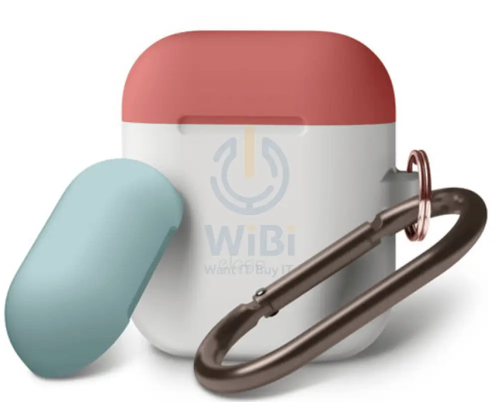 Elago AirPods 1 & 2 Duo Hang Case - Night Glow / Italian Rose Coral Blue Accessories > Mobiles & Tablets