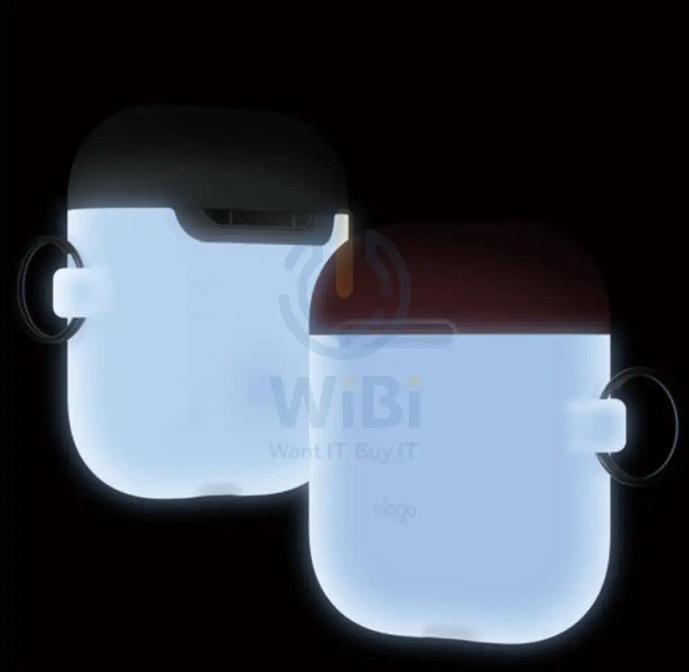 Elago AirPods 1 & 2 Duo Hang Case - Night Glow / Italian Rose Coral Blue Accessories > Mobiles & Tablets