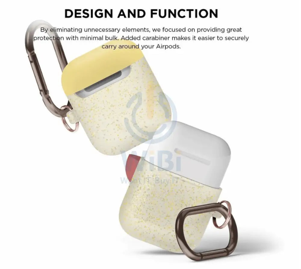 Elago AirPods 1 & 2 Duo Hang Case - NightGlow Gold Pearl / Yellow Italian Rose Accessories > Mobiles & Tablets