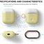Elago AirPods 1 & 2 Duo Hang Case - Yellow / White Pastel Blue Accessories > Mobiles & Tablets