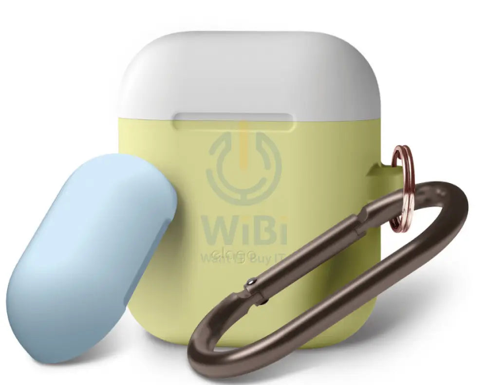 Elago AirPods 1 & 2 Duo Hang Case - Yellow / White Pastel Blue Accessories > Mobiles & Tablets