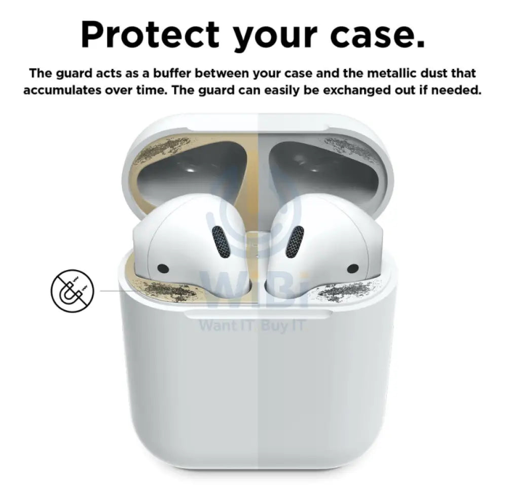 Elago AirPods 1 & 2 Dust Guard - 2 SET - Matt Rose Gold Accessories > Mobiles & Tablets > Mobiles