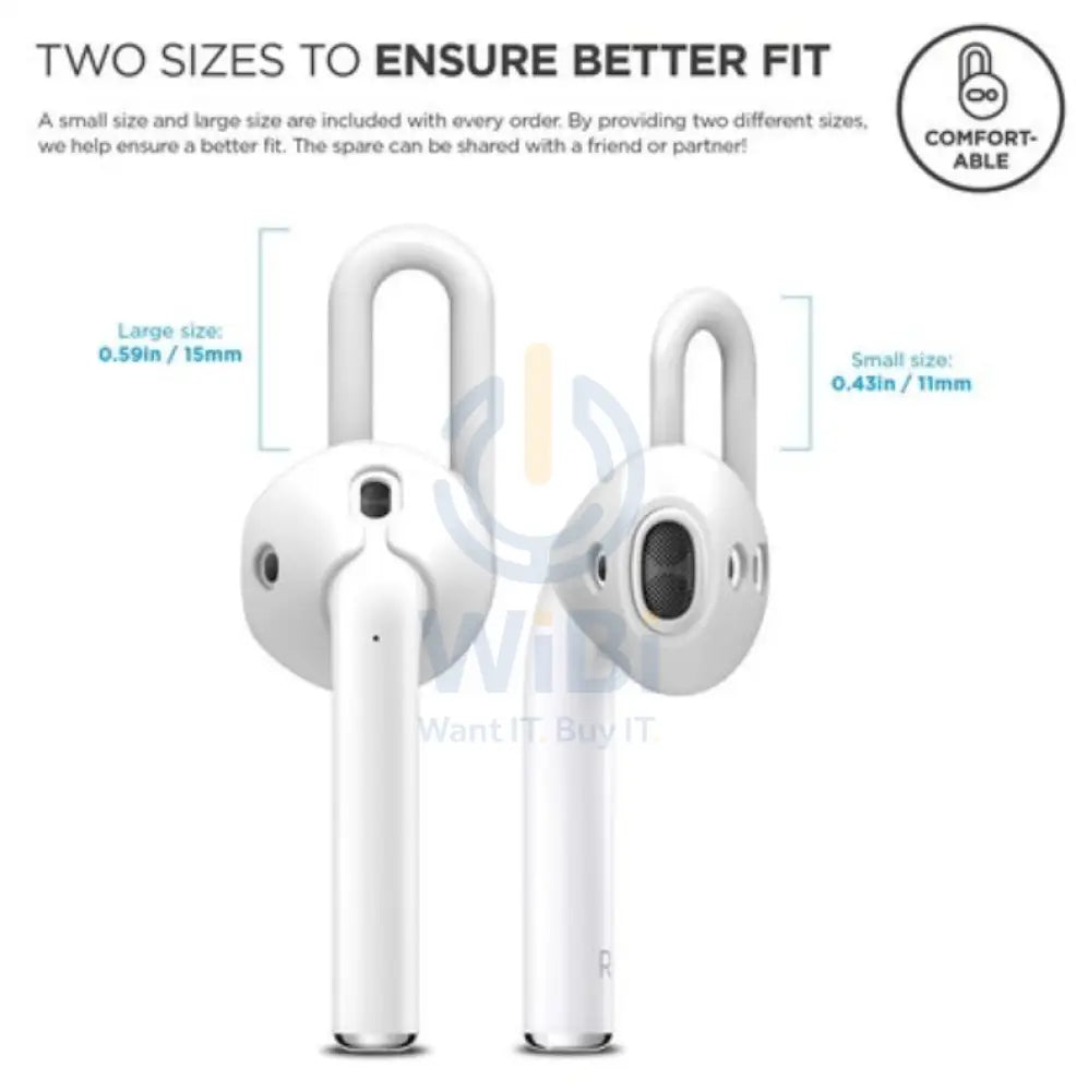 Elago AirPods 1 & 2 EarPad Hook (2 Pairs) - White Accessories > Mobiles & Tablets > Mobiles