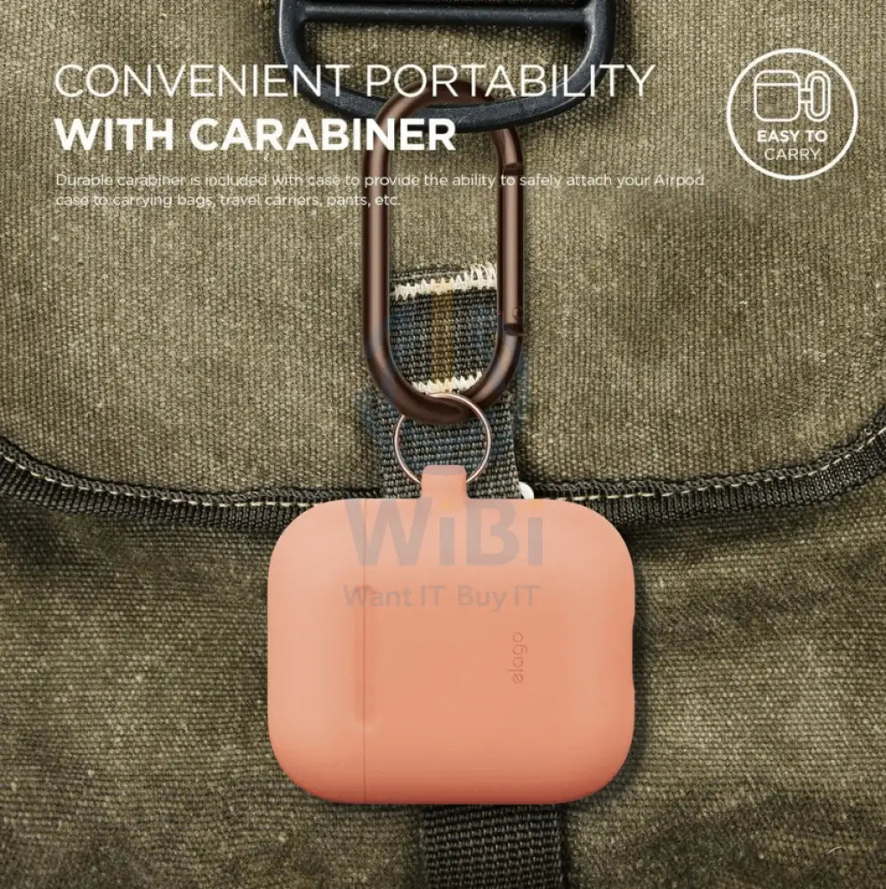 Elago Airpods 1&2 Hang Case - Peach Accessories > Audio > Headphones
