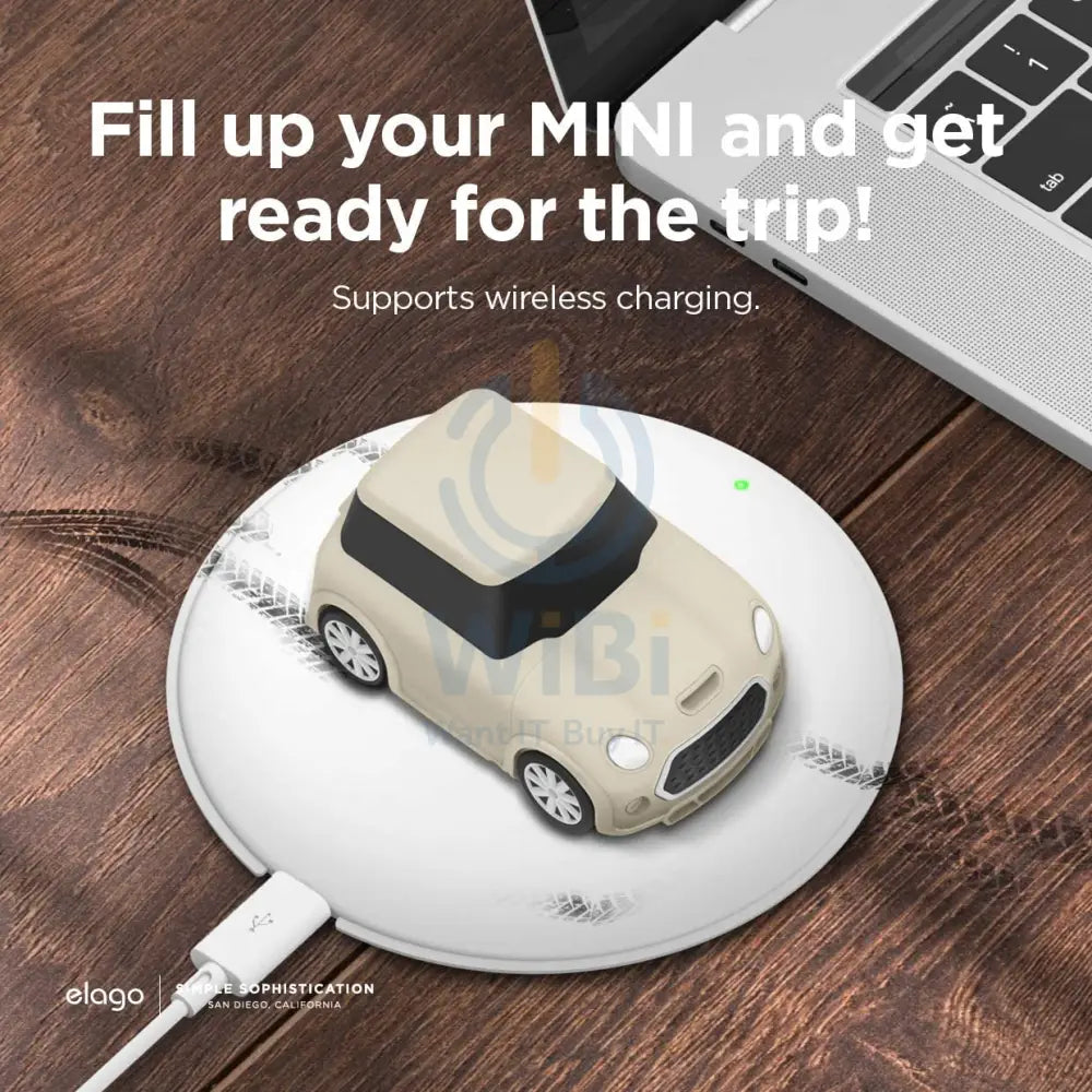 Elago AirPods 1 & 2 Mini Car Case - Classic White Accessories > Mobiles & Tablets > Mobiles