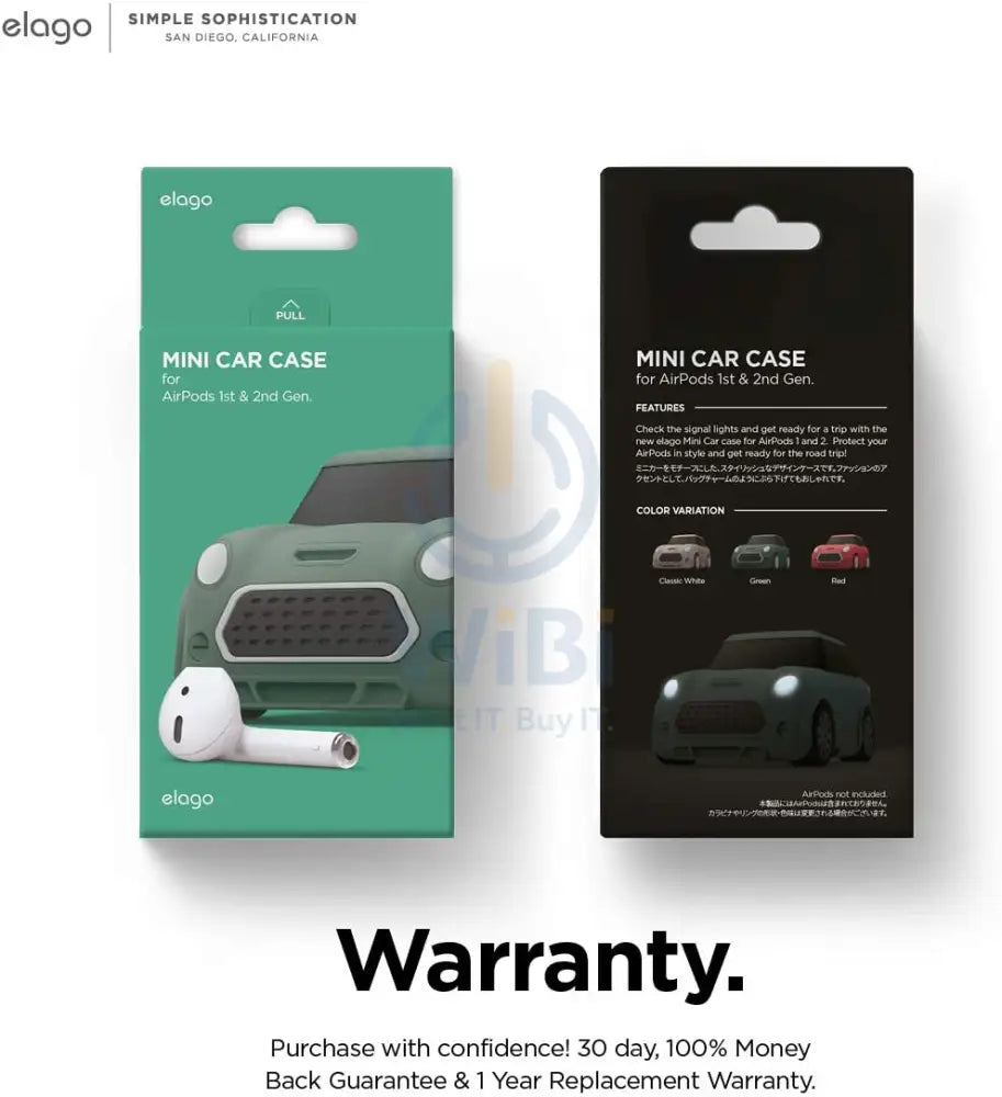 Elago AirPods 1 & 2 Mini Car Case - Green Accessories > Mobiles & Tablets > Mobiles