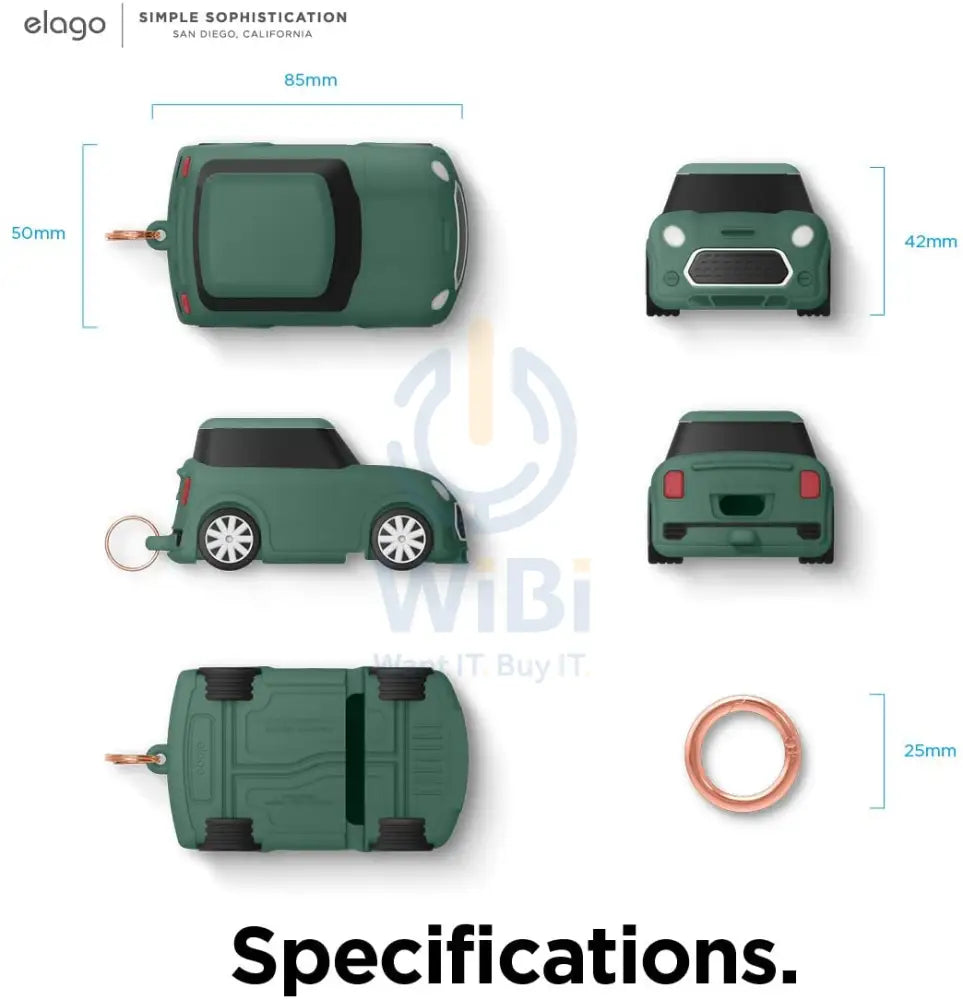 Elago AirPods 1 & 2 Mini Car Case - Green Accessories > Mobiles & Tablets > Mobiles