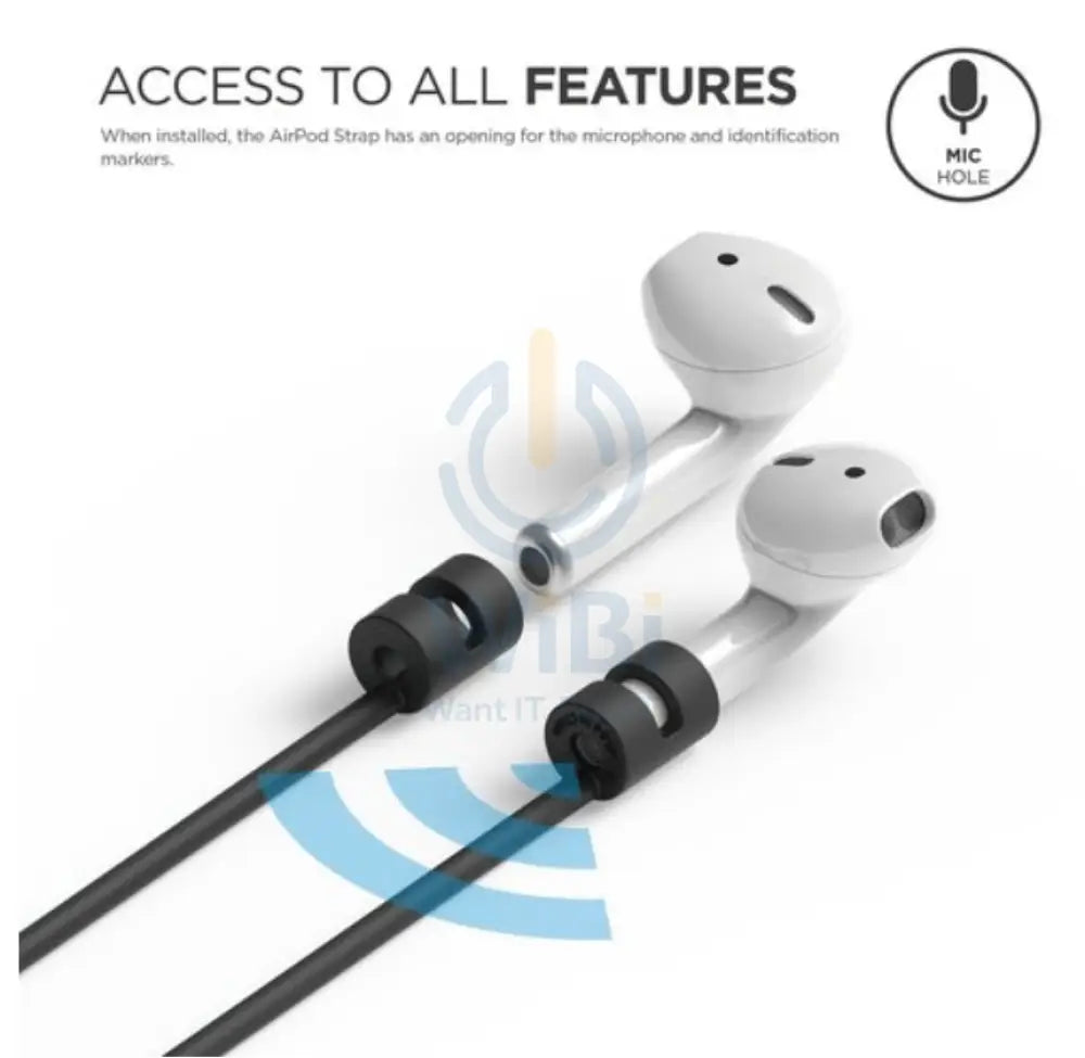 Elago Airpods 1 & 2 / AirPods Pro Strap - Black Accessories > Mobiles & Tablets > Mobiles