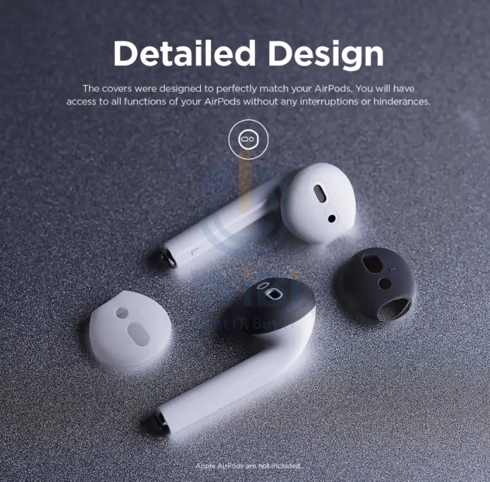 Elago Airpods 1 & 2 Secure Fit (2 Pairs) - Dark Grey / White Accessories > Mobiles & Tablets > Mobiles