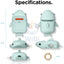Elago AirPods 1 & 2 Shark Case - Mint Accessories > Mobiles & Tablets > Mobiles