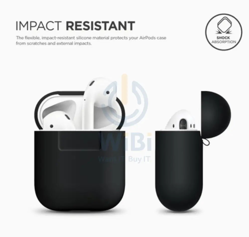 Elago AirPods 1&2 Silicone Case - Black Accessories > Audio > Headphones