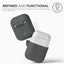 Elago AirPods 1&2 Silicone Case - Dark Gray Accessories > Mobiles & Tablets > Mobiles