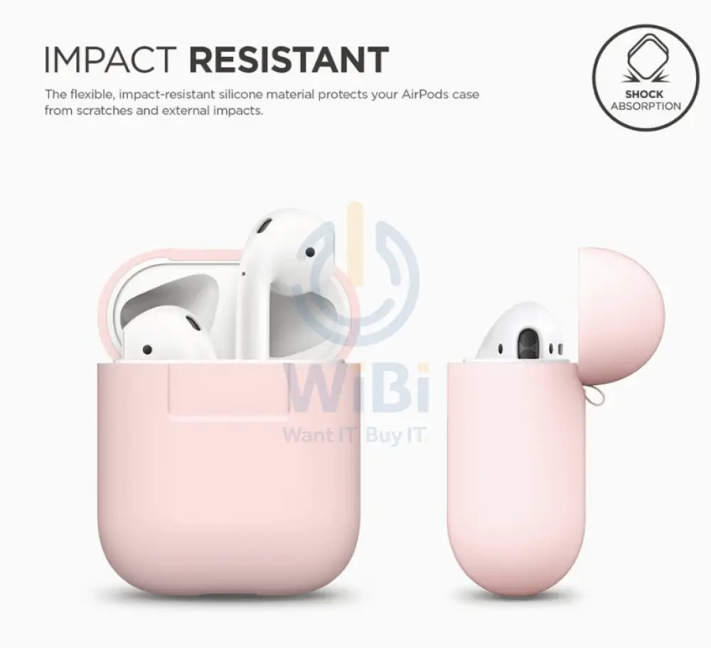 Elago AirPods 1&2 Silicone Case - Lovely pink Accessories > Audio > Headphones