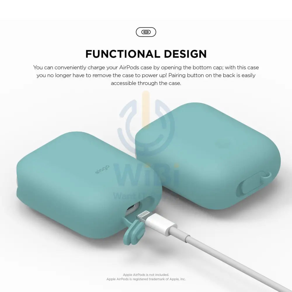 Elago AirPods 1&2 WaterProof Case - Coral Blue Accessories > Mobiles & Tablets > Mobiles