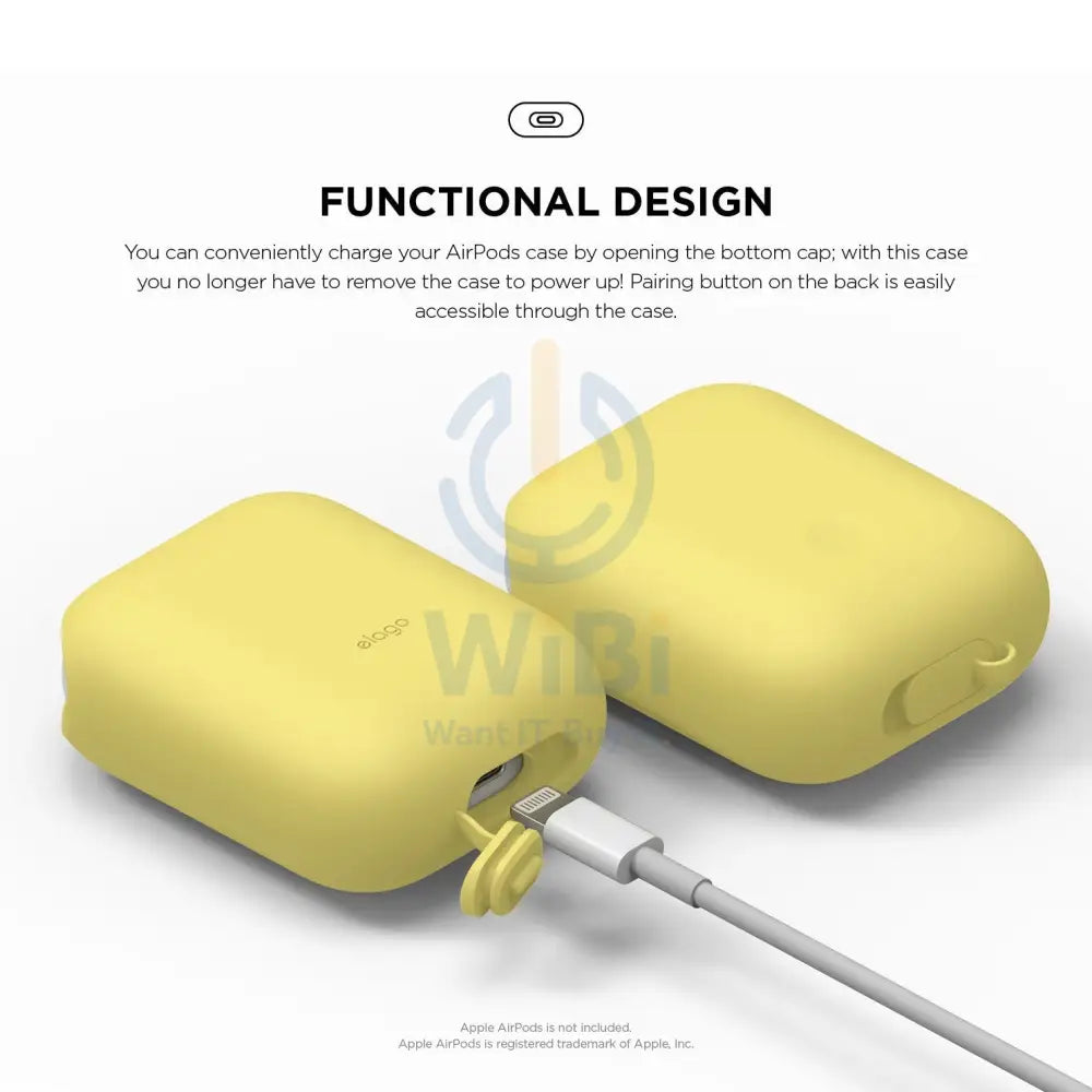 Elago AirPods 1&2 WaterProof Case - Creamy Yellow Accessories > Mobiles & Tablets > Mobiles