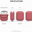 Elago AirPods 1&2 WaterProof Case - Italian Rose Accessories > Mobiles & Tablets > Mobiles