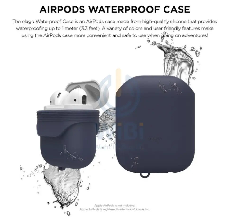 Elago AirPods 1&2 WaterProof Case - Jean Indigo Accessories > Mobiles & Tablets > Mobiles