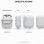 Elago AirPods 1 & 2 WaterProof Case - White Accessories > Mobiles & Tablets > Mobiles