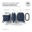 Elago AirPods 1 & 2 Waterproof Hang Case - Jean Indigo Accessories > Mobiles & Tablets > Mobiles