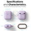 Elago AirPods 1&2 Wireless Hang Case - Lavender Accessories > Mobiles & Tablets > Mobiles