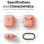 Elago AirPods 1&2 Wireless Hang Case - Peach Accessories > Mobiles & Tablets > Mobiles